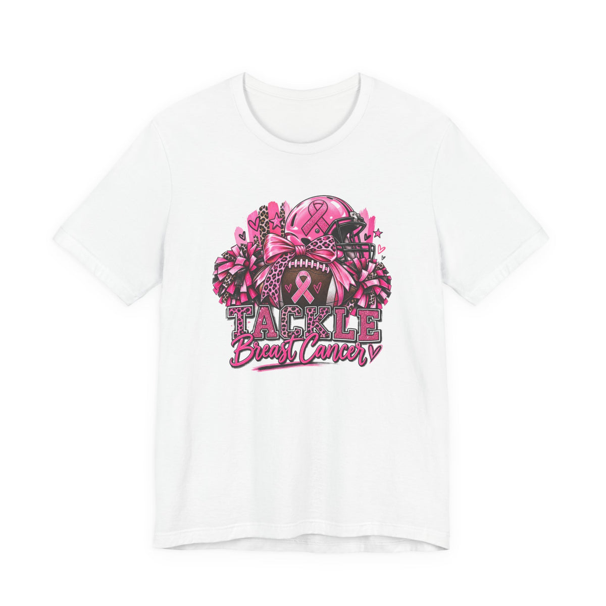 Tackle Breast Cancer Football T-Shirt