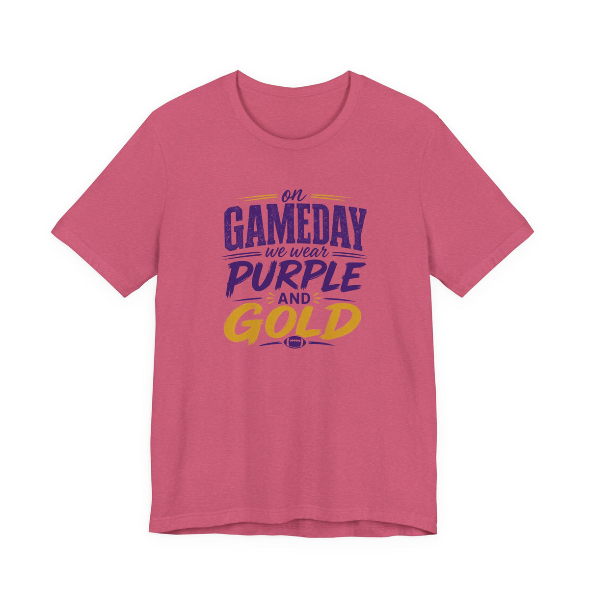 On Gameday We Wear Purple and Gold Football Shirt