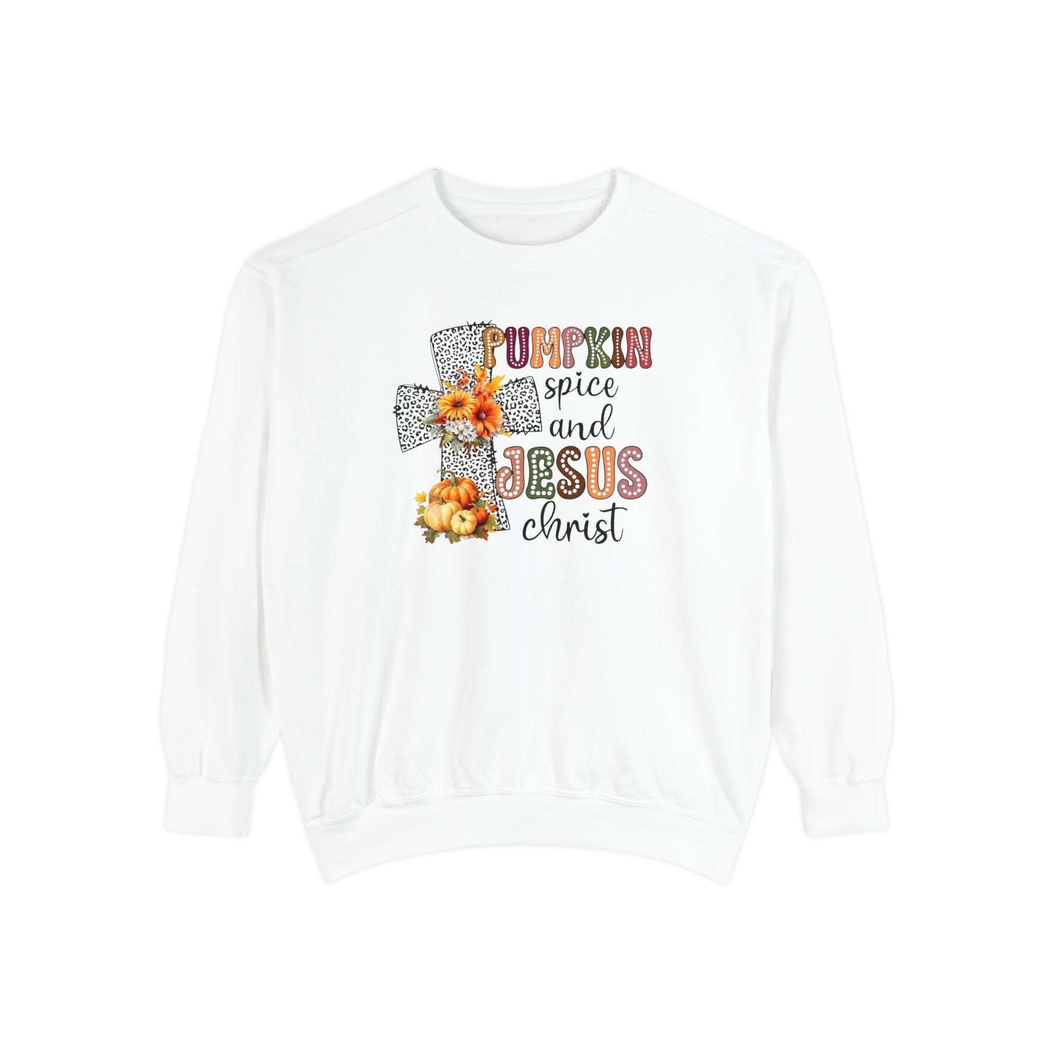 Fall Pumpkin Spice and Jesus Sweatshirt