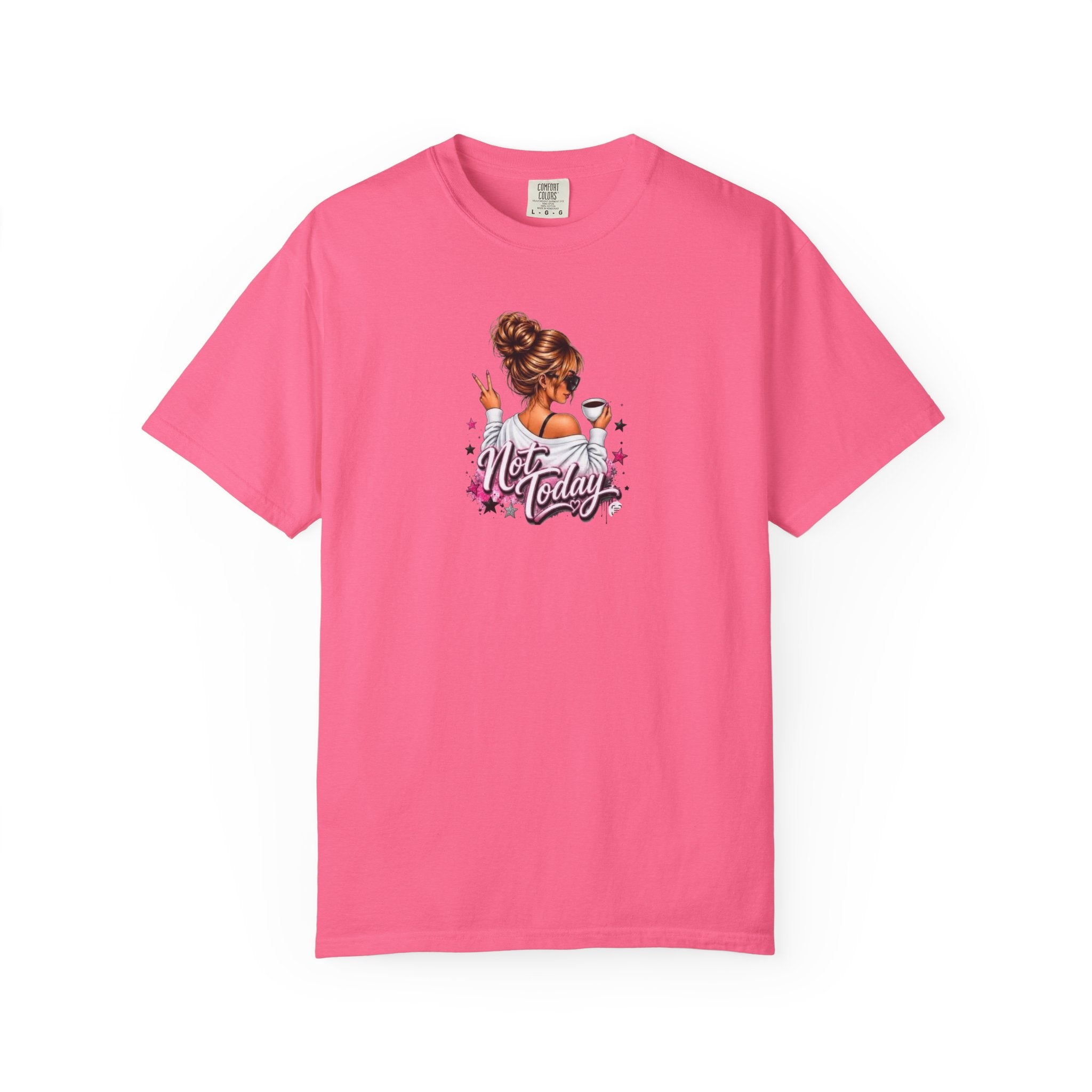 "Not Today" Pink Illustration T-Shirt