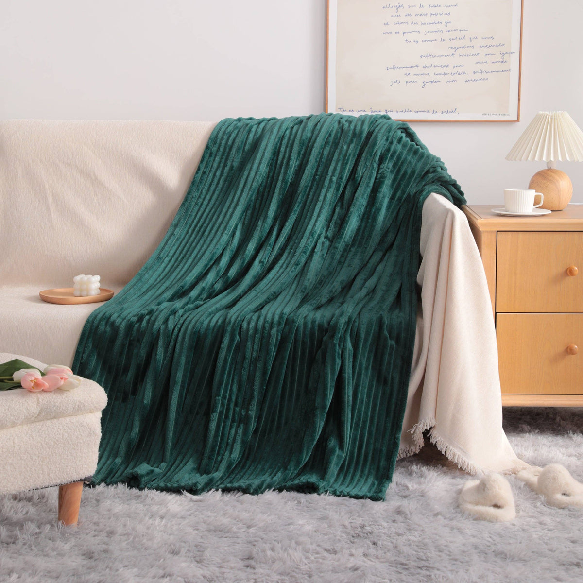 All-Season Plush Flannel Fleece Blanket | Two Sizes