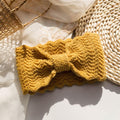 Women’s Wide Knit Bow Headband – Soft Knotted Winter Ear Warmer