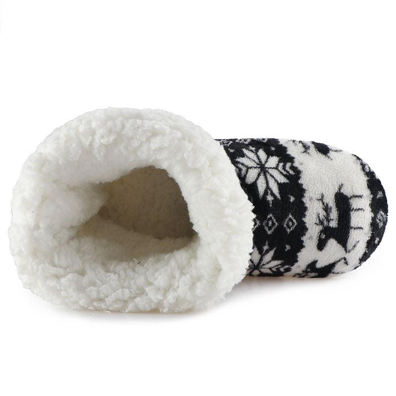 Winter Fur Slippers Women Warm House Slippers Plush Flip Flops Christmas Cotton Indoor Home Shoes Comfort Warm Fluffy Faux Fur Slipper Boots Soft Memory Foam Ankle Booties